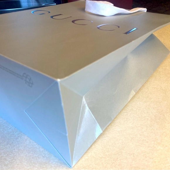 GUCCI Gray & Silver Gift Bag, EUC - Picture 8 of 9